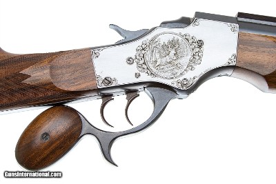 W.A.SUKALLE ROBERT SWARTLEY GARY GOUDY TOM BURGESS CUSTOM LO WALL SINGLE SHOT RIFLE 25 KRAG - Image 2 of 15