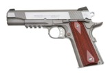 COLT STAINLESS STEEL GOVERNMENT MODEL RAIL GUN 45 ACP - 3 of 5