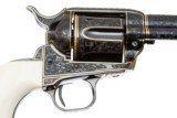 COLT SINGLE ACTION ARMY 3RD GENERATION D FACTORY ENGRAVED SHOW GUN 45 LC - 9 of 14