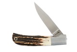 Jess Horn - Folder, Liner Lock, Stag Handle Knife - 1 of 3
