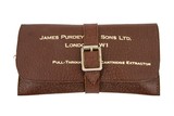 Purdey Leather Pouch With 2 Bore Mops, Wire Brush - 1 of 2