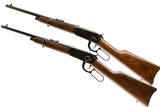 WINCHESTER CUSTOM SHOP MODEL 94 PAIR
OF SADDLE RING TRAPPER CARBINES 38-55 BOTH - 3 of 14