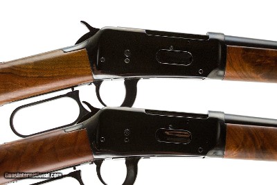 WINCHESTER CUSTOM SHOP MODEL 94 PAIROF SADDLE RING TRAPPER CARBINES 38-55 BOTH - Image 4 of 14