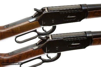 WINCHESTER CUSTOM SHOP MODEL 94 PAIROF SADDLE RING TRAPPER CARBINES 38-55 BOTH - Image 8 of 14