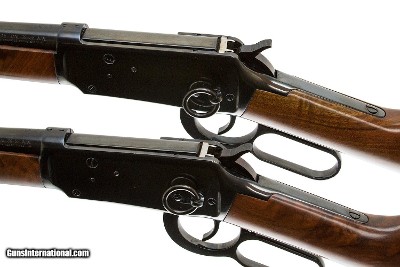 WINCHESTER CUSTOM SHOP MODEL 94 PAIROF SADDLE RING TRAPPER CARBINES 38-55 BOTH - Image 7 of 14