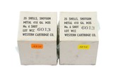 White Box, Says "25 Shells Shotgun, Metal 410 GA M35 No. 6 Shot, Lot WCC 6013, Western Cartridge Co." - 1 of 1