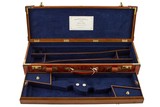Marvin Huey Oak and Leather Fitted Case for Winchester Model 12 - 16 Pair - 1 of 3