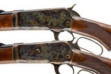A PAIR OF WINCHESTER 1886 TAKEDOWN CUSTOMS BY ACTOR BRAD JOHNSON 45-70 AND 50 EXPRESS - 6 of 15