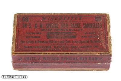 Winchester .38 S&W Special Mid-Range Sharp Corner Bullet, 50 Rounds