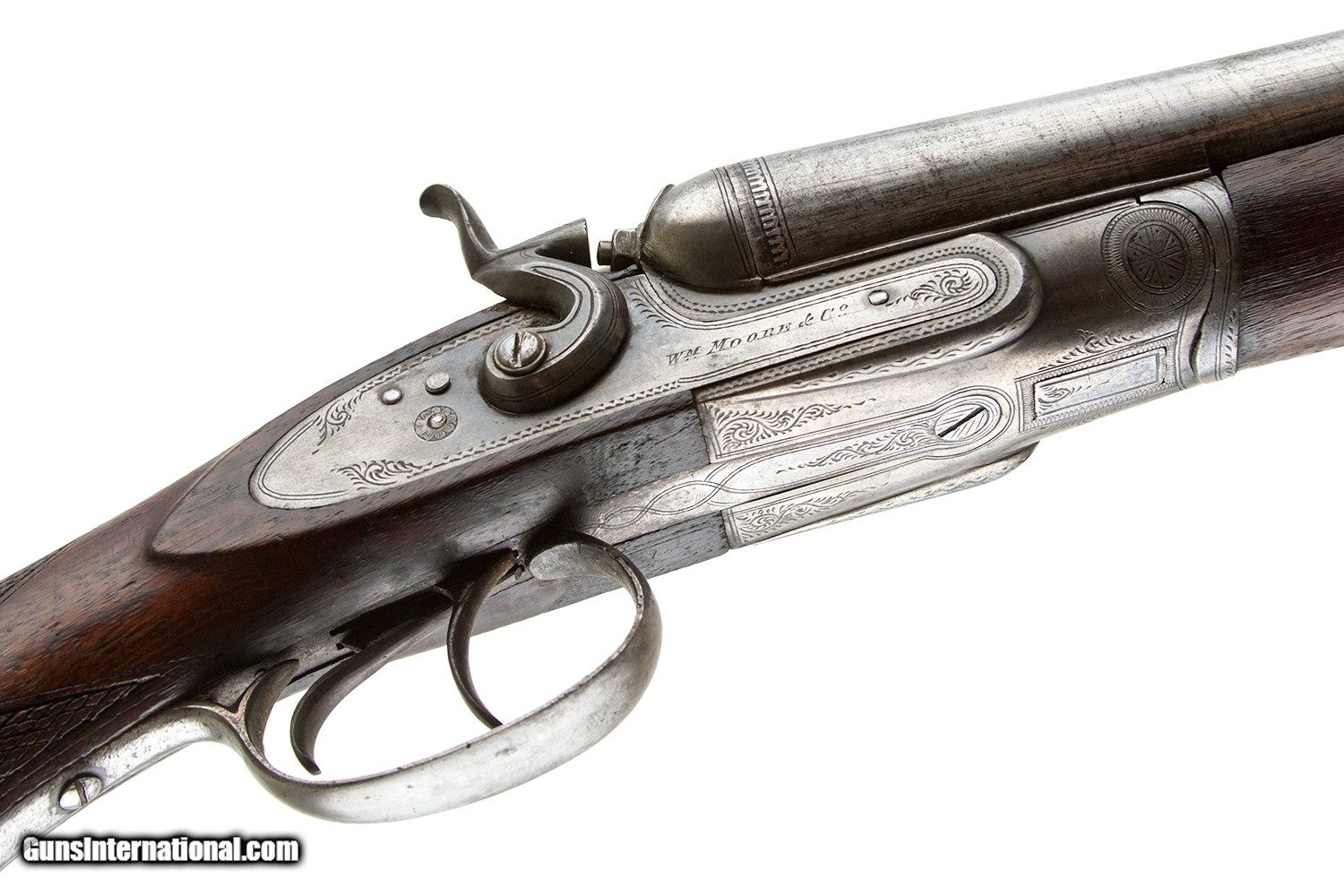 Wm MOORE & CO LONDON HAMMER GUN 12 GAUGE for sale