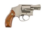 SMITH & WESSON MODEL 40 CENTENNIAL 38 SPECIAL NICKEL - 1 of 2