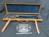 MARVIN HUEY OAK & LEATHER SXS SHOTGUN CASE - 1 of 2