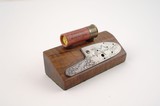 PURDEY PAPERWEIGHT WITH ORIGINAL SHELL AND LOCK PLATE - 2 of 2
