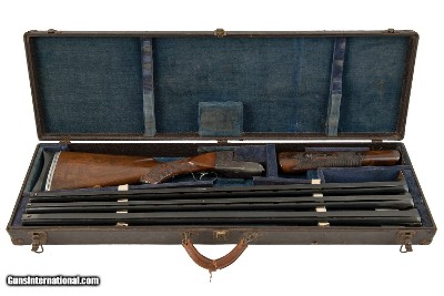 ITHACA GRADE 4 KNICK SINGLE BARREL TRAP GUN 12 GAUGE WITH 2 EXTRA BARRELS - Image 2 of 19