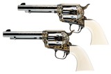 FRANK & JESSE JAMES COLT SINGLE ACTION PAIR BOTH 357 MAGNUM - 3 of 11