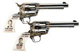 FRANK & JESSE JAMES COLT SINGLE ACTION PAIR BOTH 357 MAGNUM - 2 of 11