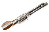 FRANCOLINI ENGRAVED SILVER PLATED COLT SINGLE ACTION .38 SPL IN COLT CUSTOM SHOP DISPLAY CASE - 5 of 8