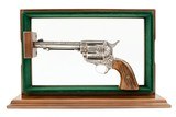 FRANCOLINI ENGRAVED SILVER PLATED COLT SINGLE ACTION .38 SPL IN COLT CUSTOM SHOP DISPLAY CASE - 8 of 8