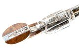 FRANCOLINI ENGRAVED SILVER PLATED COLT SINGLE ACTION .38 SPL IN COLT CUSTOM SHOP DISPLAY CASE - 7 of 8