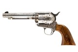 FRANCOLINI ENGRAVED SILVER PLATED COLT SINGLE ACTION .38 SPL IN COLT CUSTOM SHOP DISPLAY CASE - 3 of 8