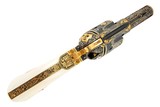 "THE GAMBLER" COLT SINGLE ACTION SHERIFFS MODEL IN 44 & 44-40 ENGRAVED BY MICHAEL DUBBER - 12 of 14