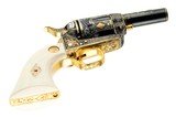 "THE GAMBLER" COLT SINGLE ACTION SHERIFFS MODEL IN 44 & 44-40 ENGRAVED BY MICHAEL DUBBER - 9 of 14
