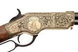 "THE STONEWALL BRIGADE RIFLE" HENRY MODEL H011 44-40 ENGRAVED BY MICHAEL DUBBER, IN PRESENTATION CASE - 1 of 17