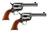 TURNBULL MANUFACTURING / U.S.F.A PAIR OF SINGLE ACTION ARMY 44 RUSSIIAN
EACH GUN HAS EXTRA 44 S&W CYLINDERS - 1 of 6