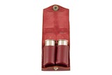 PURDEY 12 BORE SNAP CAPS IN RED LEATHER POUCH - 1 of 3