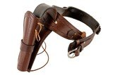 AMERICAN SALES & MFG CO LAREDO TX SINGLE ACTION LEATHER HOLSTER & BELT - 3 of 3