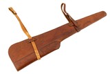 VINTAGE LEATHER SCABBARD FOR SCOPED RIFLE - 1 of 2