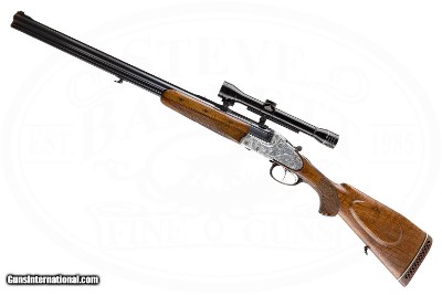 KRIEGHOFF NEPTUNE SIDELOCK EJECTOR 16GA O/U WITH 16GA OVER 7X65R COMBINATION BARRELS; 22LR AND 22 MAG INSERTS - Image 3 of 19