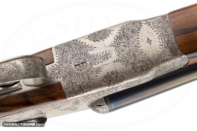 GRIFFIN & HOWE EXTRA FINISH ROUND BODY SIDELOCK 12 GAUGE - Image 10 of 17