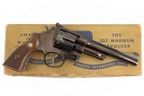 SMITH & WESSON - PRE-MODEL 27 POST WAR 357 MAGNUM W/ FACTORY GOLD BOX - 1 of 7