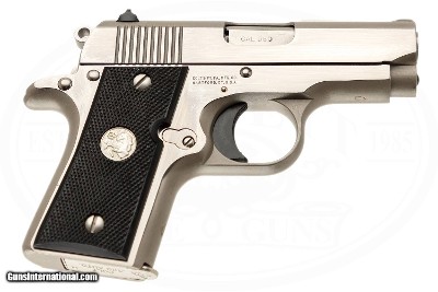 COLT MKIV SERIES 80 NICKEL MUSTANG 380 AUTO