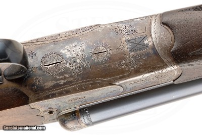 SIMSON BOXLOCK EJECTOR SXS 12 GAUGE 32 INCH BARRELS - Image 10 of 16