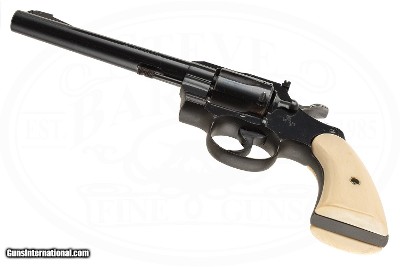 COLT OFFICER'S MODEL MATCH 22 LR CARVED IVORY GRIPS - Image 6 of 6