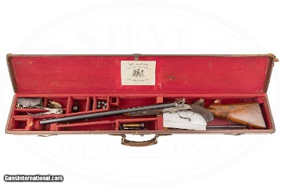 JOHN RIGBY & CO 12 BORE HAMMER DOUBLE RIFLE