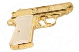 WALTHER PPK/S 9MM KURZ FACTORY ENGRAVED & GOLD PLATED - 5 of 8
