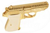 WALTHER PPK/S 9MM KURZ FACTORY ENGRAVED & GOLD PLATED - 3 of 8