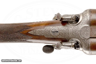 STEPHEN GRANT BACK ACTION SIDE LEVER HAMMER SXS BALL AND SHOT 10 GAUGE - Image 9 of 18