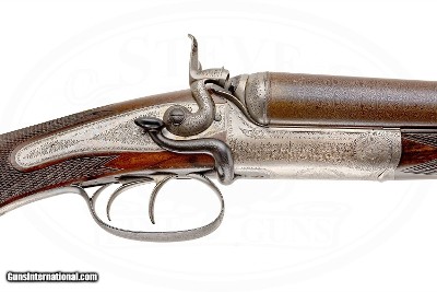 STEPHEN GRANT BACK ACTION SIDE LEVER HAMMER SXS BALL AND SHOT 10 GAUGE