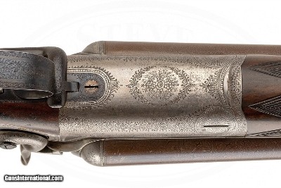 STEPHEN GRANT BACK ACTION SIDE LEVER HAMMER SXS BALL AND SHOT 10 GAUGE - Image 10 of 18