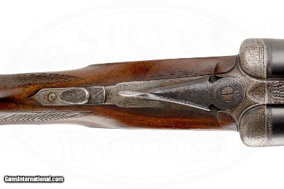 A. FRANCOTTE MERKEL STYLE SIDELOCK EJECTOR 12 GAUGE - Image 9 of 17