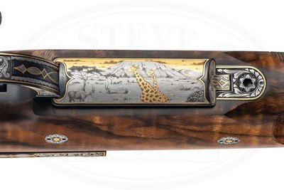 JOHN BOLLIGER MOUNTAIN RIFLERY CUSTOM MAS-45 FRENCH MAUSER 22 LR REPEATER MIKE DUBBER ENGRAVED