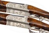 PERUGINI & VISINI PAIR O/U 28 GAUGE 30 INCH TOMASONI ENGRAVED - 8 of 17