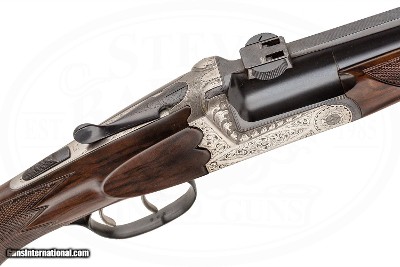 FLLI GAMBA MODEL PRINZ SINGLE SHOT 225 WIN COLOSIO ENGRAVED - Image 5 of 16