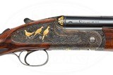 PURDEY BEST O/U 12 GAUGE 2 BARREL SET KEN HUNT ENGRAVED