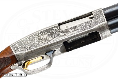 REMINGTON MODEL 31 F GRADE ARNOLD GRIEBEL ENGRAVED CUSTOM STOCKED BY DOCKWILLER