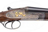 AYA NO. 2 28 GAUGE 2 BARREL SET W/ GOLD INLAYS - 1 of 19